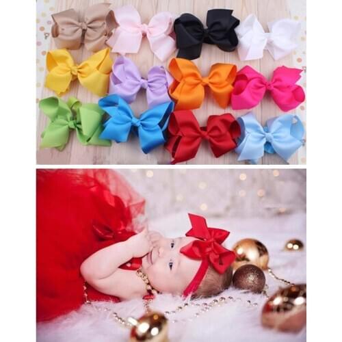 2020 Fashion Big Bowknot Kids Baby Girl Toddler Headband Hair Accessories Band Headdress Photo Props Headwear Photography Props