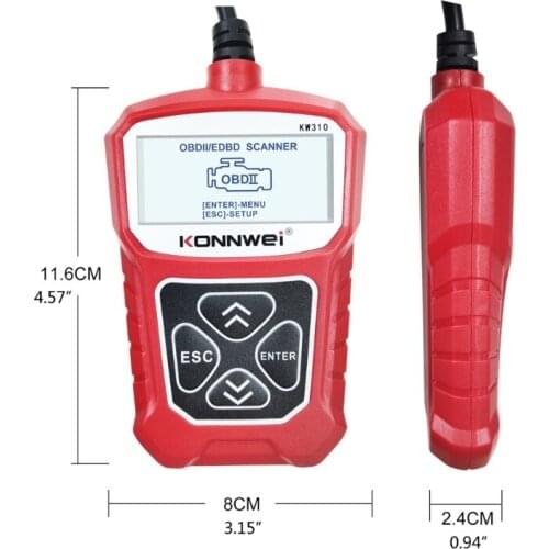 40GF KW310 OBD2 Car Diagnostic Scanner Automotive Scanner For Car Code Reader Scanner Tools Car Diagnostic Tool