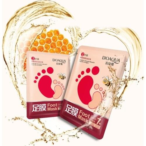 5Pairs = 10Pcs BIOAQUA Baby Foot Peeling Renewal Foot Mask Remove Dead Skin Smooth Exfoliating Foot Care Socks Foot mask