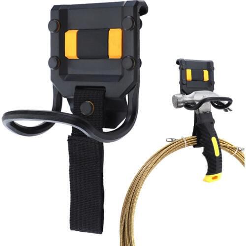 95*75mm Tool Holder with Claw for Hammer 60mm Hook Loop Tool Belt for Hanging Power Cord Wire Mgmt