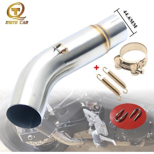 Motorcycle Exhaust Adapter Slip on Exhaust Pipe Clamp Muffer Middle Tube Link For Suzuki GSR 750 gsr750 Escape Accessories