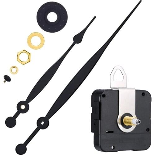High Torque Silent DIY Wall Clock Quartz Movement Mechanism with 8 Inch Long Hands Repair Tool Replacement Kit