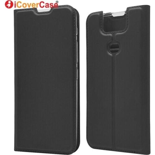 Phone Stand Flip Cases For Asus Zenfone 6 ZS630KL Wallet Cover Leather Case Mobile Accessories Soft Protector case Card Slot