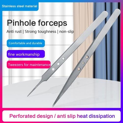 Electronic Industry clamp anti-static bending straight point precision stainless steel pliers mobile phone repair tool set