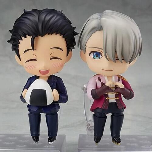 10cm Anime YURI on ICE Figures Katsuki Yuri 736# 762# Victor Nikiforov 741# PVC Action Figure Cartoon Toys Collection Doll Gift