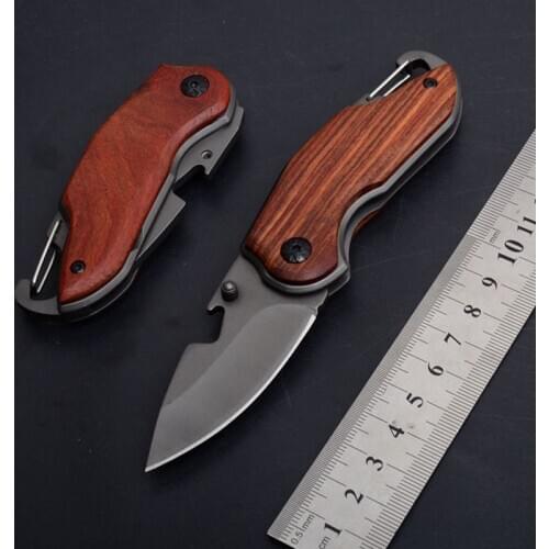 Quality Small Tactical Folding Knife Stainless Steel Outdoor Camping Hunting Survival Pocket EDC Tools Utility Keychain Knife
