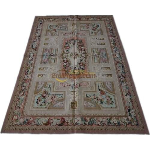 Carpet aubusson carpet on the floor hand knitted carpets rug bedroom luxury carpet