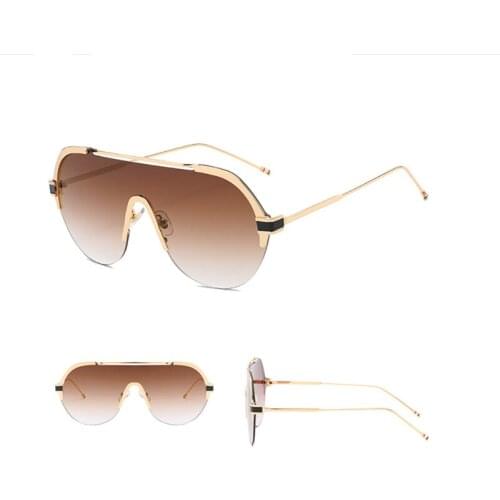 Fashion Retro Oval Classic Sunglasses Ladies / Mens Glasses New Gradient Mirror Metal Sports Sunglasses Driving Sun Glasses