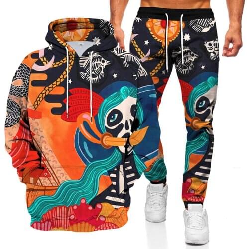 2021 new spring and autumn mens sports and leisure hoodie suit men and women warm sweater two-piece mens fitness running suit