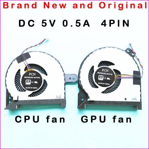 New Laptop Cooling CPU GPU Fan for GIGABYTE Sabre Pro 15 Cooler Radiator DC 5V 0.5A 4PIN