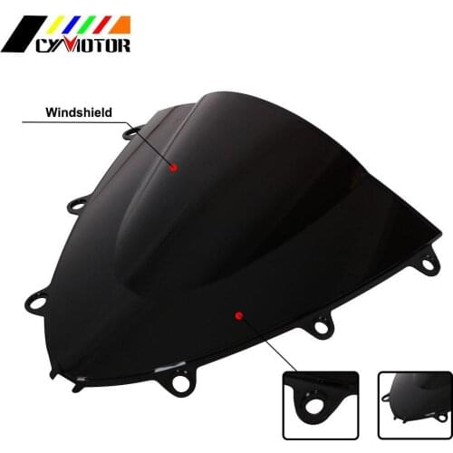 Motorcycle ABS Black Windshield Fairing Windscreen Wind Shield For Honda CBR1000RR CBR 1000RR 1000 RR