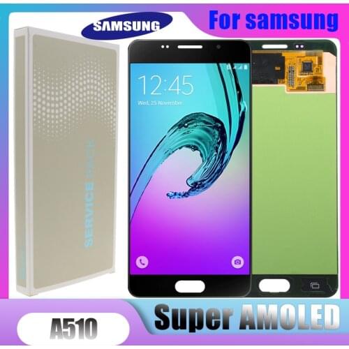 Original 5.2'' SUPER AMOLED For SAMSUNG Galaxy A5 2016 A510 A510F A510M A510FD LCD Display with Touch Screen Digitizer Assembly
