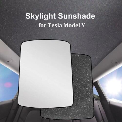 For Tesla Model Y Car Sunroof Front Rear Class Roof Sunshade Windshield Skylight Shading Net UV Heat Insulation Accessories
