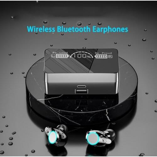 X3 TWS Bluetooth Earphones With 2000mAh Charging Wireless Headphone 9D Stereo Sports Waterproof Earbuds Headsets With Microphone