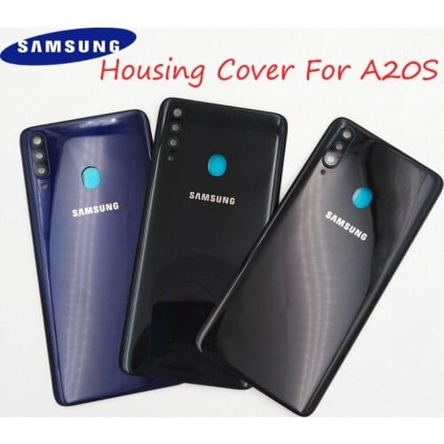 Samsung Galaxy A20S Back Battery Housing Cover Rear Door Replacement Case Repair Panel Parts For A 20s SM-A2070 With Camera Lens