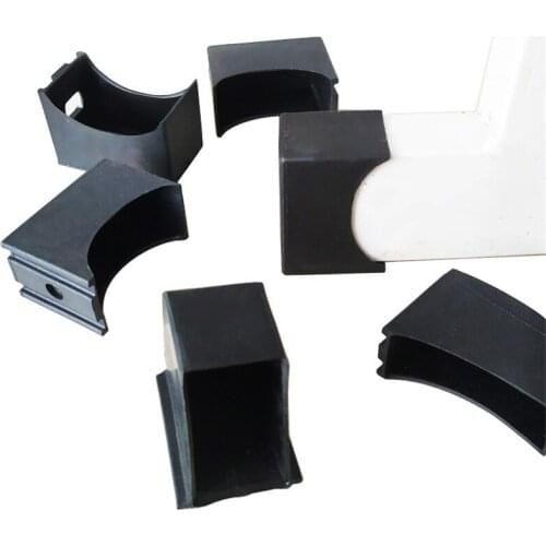 20-40PCS Student Desks and Chairs Rectangular Horizontal black Foot Sleeve Coat Rectangular Tube Horizontal Foot Sleeve