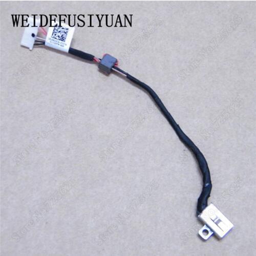5pcs/lot New AC DC Power Jack Socket Connector Wire Harness for Laptop DELL Inspiron 15 3558 5455 5000 5555 5575 5755 5758