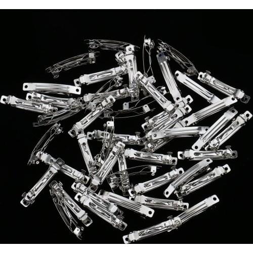 50 Pieces Vintage Blank French Barrette Hair Clips for Women Slide DIY Craft Accessories