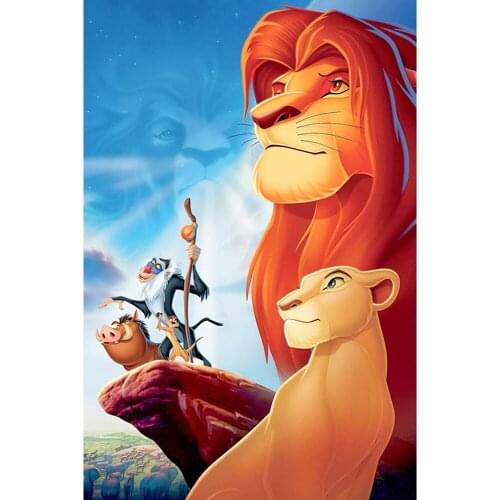 Diamond Painting Full Drill Square/round Cartoon Lion King Mosaic DIY Diamond Painting Cross Stitch Embroidery Home Decor