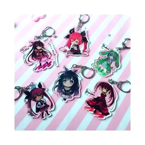 Anime DATE A LIVE Tokisaki Kurumi Nightmare Yoshino Hermit Itsuka Kotori Efreet Yatogami Tohka Princess