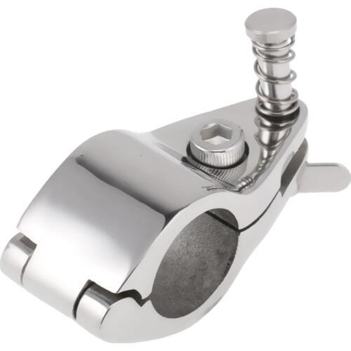 Boat Canopy Fitting Clamp Tube Base for 7/8'' Tube Hinged Boat Deck Hardware Accessories