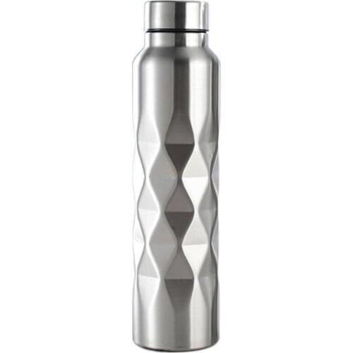 Hot Sales Water Bottle Rhombus Safe Stainless Steel Wide Mouth Cap1 Water Bottle for Outdoor Activities
