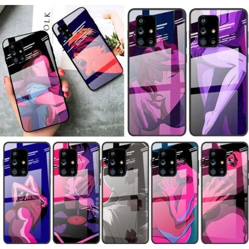 Tempered Glass Cover Hot Girls Bikini For Samsung Galaxy A91 A81 A72 A71 A52 A51 A41 A31 A21S A11 A01 Phone Case