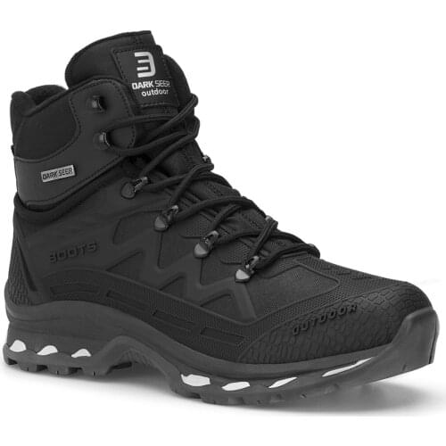 Dark Seer Black Unisex Outdoor Trekking Boots DS.1821