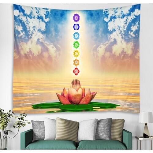 Mandala tapestry 3d digital printing wall hanging bohemian style home decoration wall living room bedroom TV background tapestry