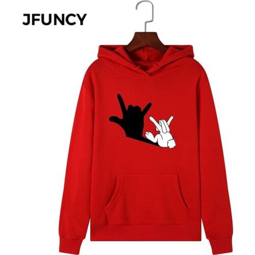JFUNCY 2020 New Print Women Hoodie Long Sleeve Autumn Pullover Female Hooded Sweatshirt Woman Casual Hoodies Sportwear