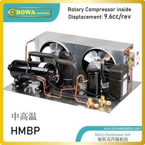 1/2HPair cooled condensing unit with vertical or horizontal rotary compressor is great choice for commerce refrigeration units