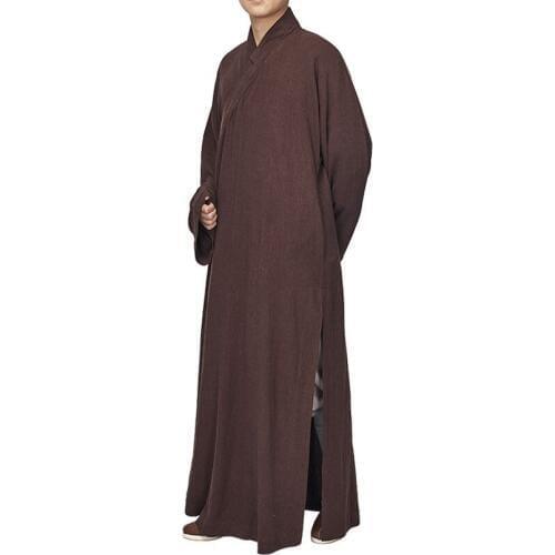 6color gray/coffee/blue UNISEX cotton&linen Buddhist monks suits robe nun clothing lay meditation zen monk martial arts uniforms