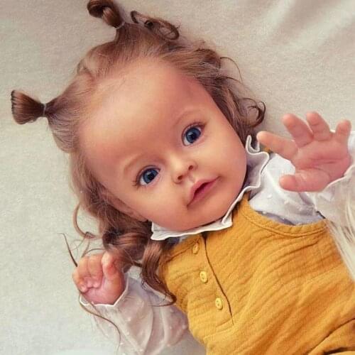 Bebe Reborn Toddler Doll Kit 22 Inches Sue Sue Soft Body Unpainted Unassembled Parts DIY Blank Dolls Toys for Girls