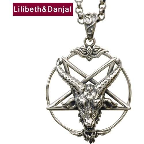 Magic Sheep Star Pendant 925 Sterling Silver Free Leather Rope Necklace Pendant Jewelry Women Men collares mujer moda 2020 P015