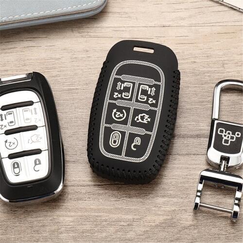 Hot sale keychain key chain holder for Chrysler Grand Caravan Grand Voyager Town & Country 2017 2018 car key case cover