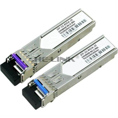 LODFIBER SFP-1G-BXUA-20/SFP-1G-BXDA-20 A-RI-STA Net-works Compatible 1.25G 1310/1550nm BiDi 20km Transceiver