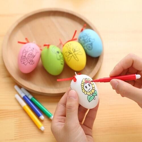 Montessori Educational Toys for Children Early Learning Baby Hand Painting Eggshell kids Developmental Toy