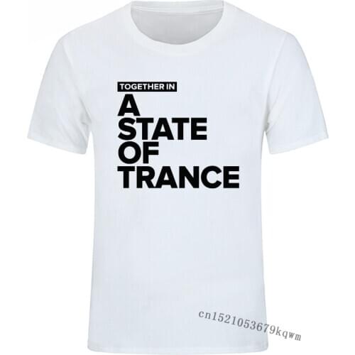 Together In A State of Trance Men T Shirt Round Collar Casual Hip Hop Printed Top Tee Europe Plus Size Sweatshirt