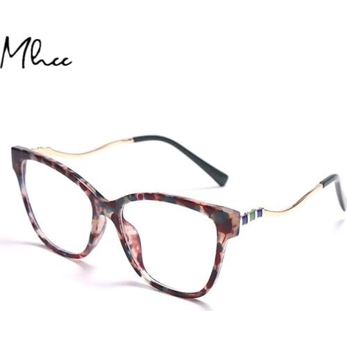 2021 Unisex New Anti-Blu-ray TR90 Optical Retro Cat Eye Unisex Glasses Square Black Large Frame Women Man vintage Flat Glasses