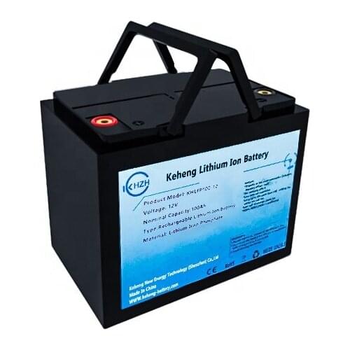 New design 12v100ah LiFePO4 lithium ion battery pack built-in BMS with handle