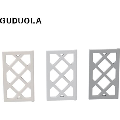 Guduola Window 1x2x3 Latticed Pane (Unreinforced) 2529 Frames/Windows/Walls and Doors MOC Building Block Toys Parts 50pcs/LOT
