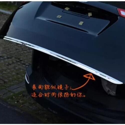 For RAV4 2013 - 2019Flip Rear Trunk Door Bottom Cover Molding Trim Stainless Steel Rear Door Trim Car Accessories