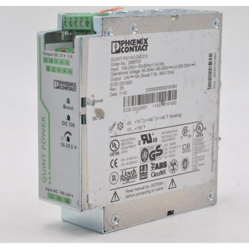 Phoenix power supply single-phase power supply order-no 2866750 5aQuint-PS-1AC/24DC/5