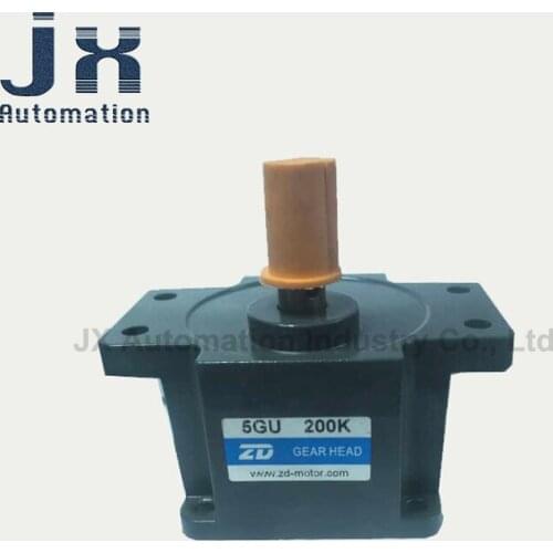 ZD Gear Reducer 5GU30K 5GU50K 5GU150K 5GU200K 90x90mm Flange Size AC Speed Control Motor Gearbox Speed Ratio 3-200K Optional