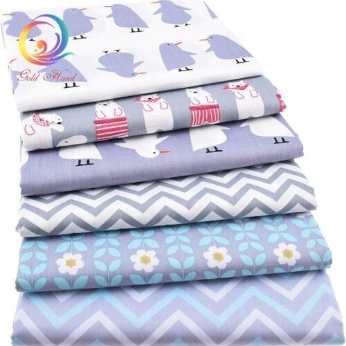 Haisen, Printed Twill Cotton Fabric,Penguin Cartoon For DIY Quilting Sewing of Baby&Children Sheet,Pillow,Cushion,Toys Material