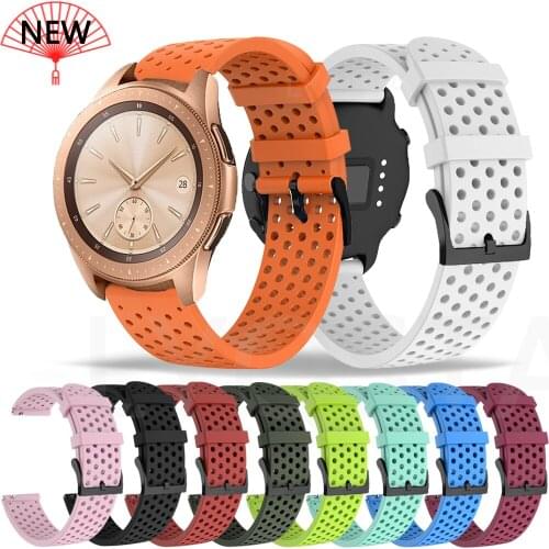 20mm Silicone Watchband Strap for Samsung Galaxy Watch 3 Gear S2 42mm Active 2 Smartwatch Band For Huami xiaomi Amazfit GTR BIP