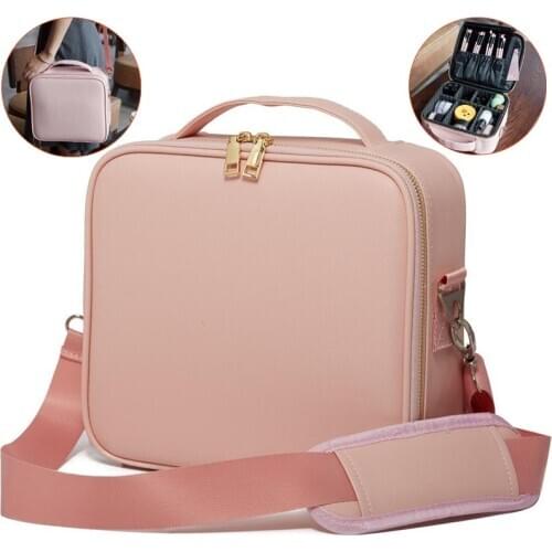 Women Fashion Cosmetic Bag Case Travel Makeup Organizer Storage Suitcase Box Cosmetics Pouch Bags Beauty Case For Beautician New