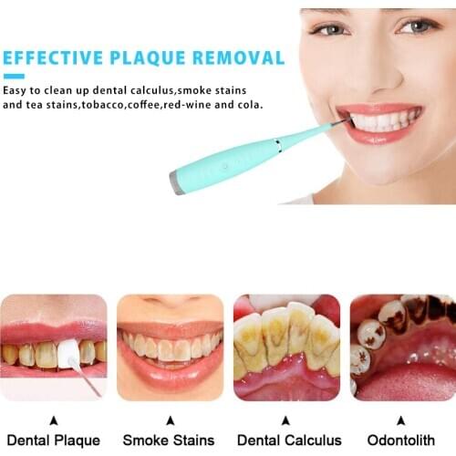 Ultrasonic Sonic Dental Scaler Calculus Plaque Remover Tool Kit Tooth Stains Tartar Cleaner Dentist Whiten Teeth Health Hygiene