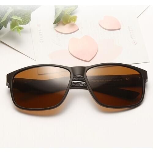 Unisex Vintage Polaroid Sun Glasses Fashion Men Women Square Polarized Sunglasses UV400 Mirror Goggle Plastic titanium frame TR