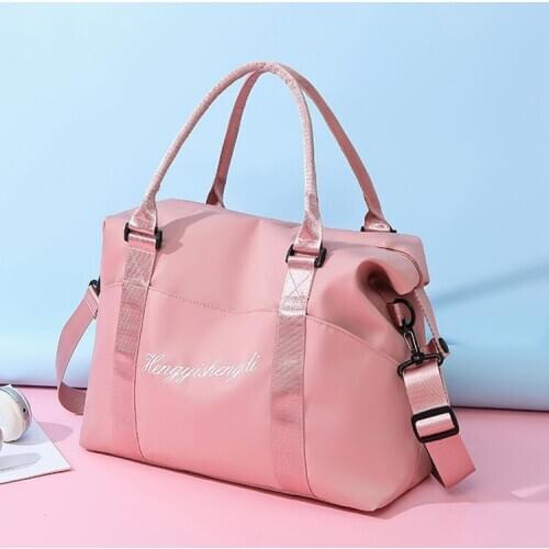 Short-distance travel bag female bag net celebrity portable large-capacity lightweight sports gym bag luggage bag lady travel ba